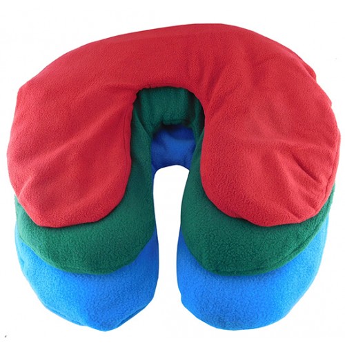 NECK PILLOW HEAT PACK POLAR FLEECE SILICONE BEAD REMOVABLE COVER